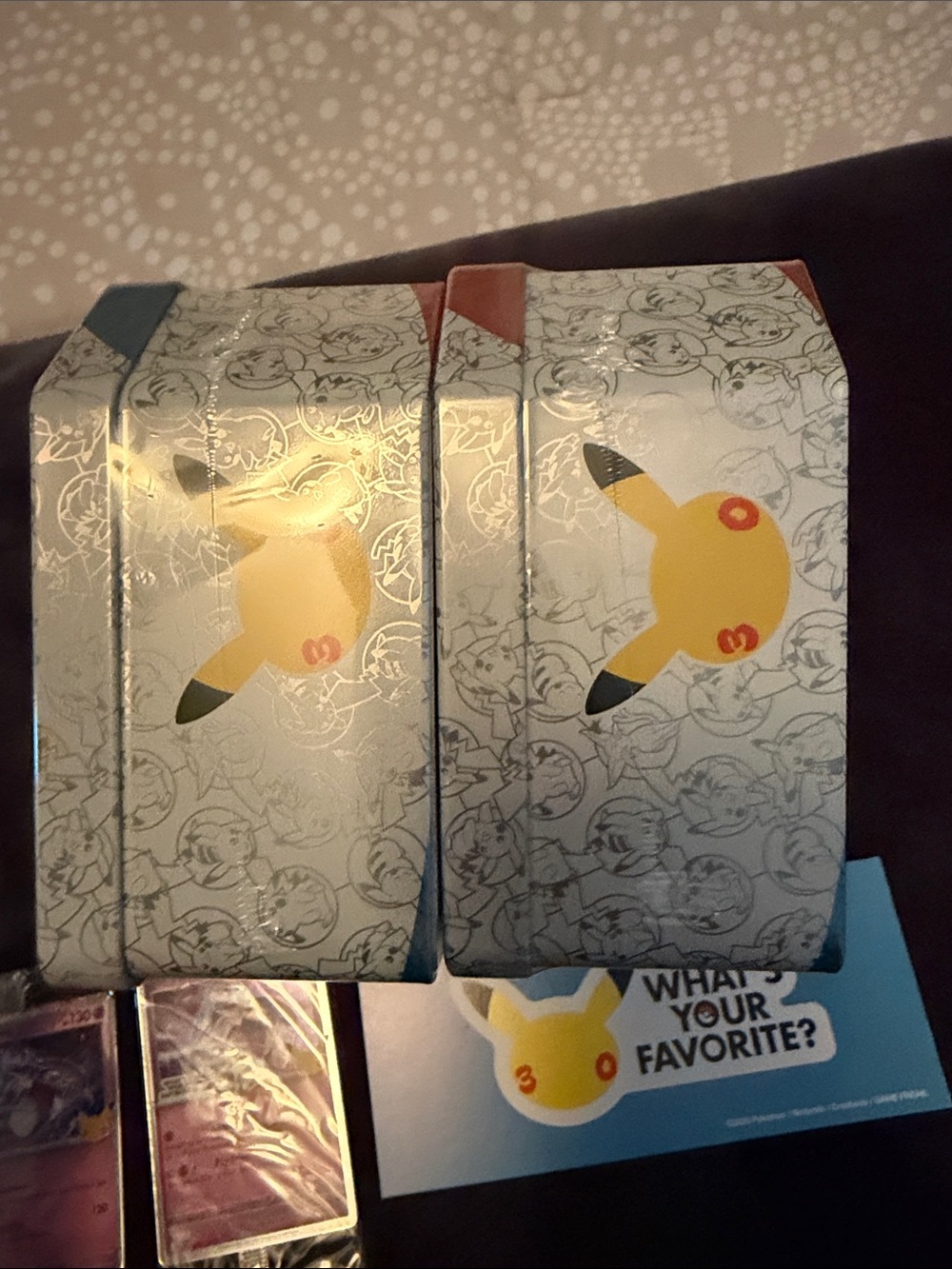 Pokemon 30th Anniversary collection Tin Set of 2 from Target w/promo cards etc - Picture 14 of 16